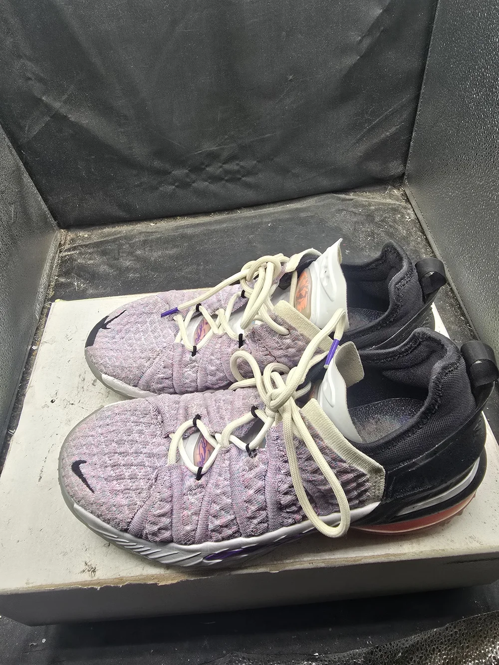 Nike Kids Multicolor Knit Athletic Sneakers — Pink & Purple Tone